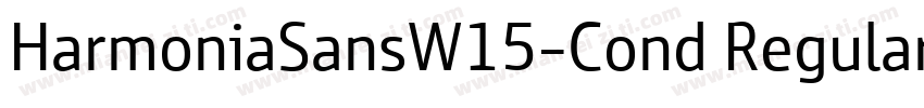 HarmoniaSansW15-Cond Regular字体转换